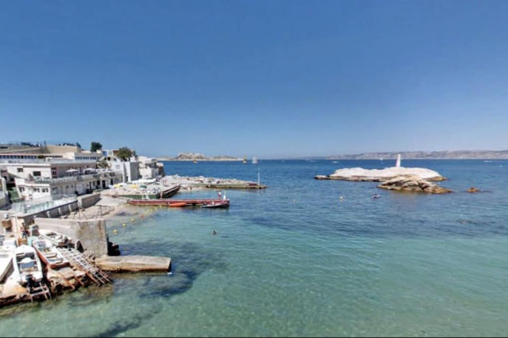 Villa En Bord De Mer A Malmousque Marseille Exteriér fotografie
